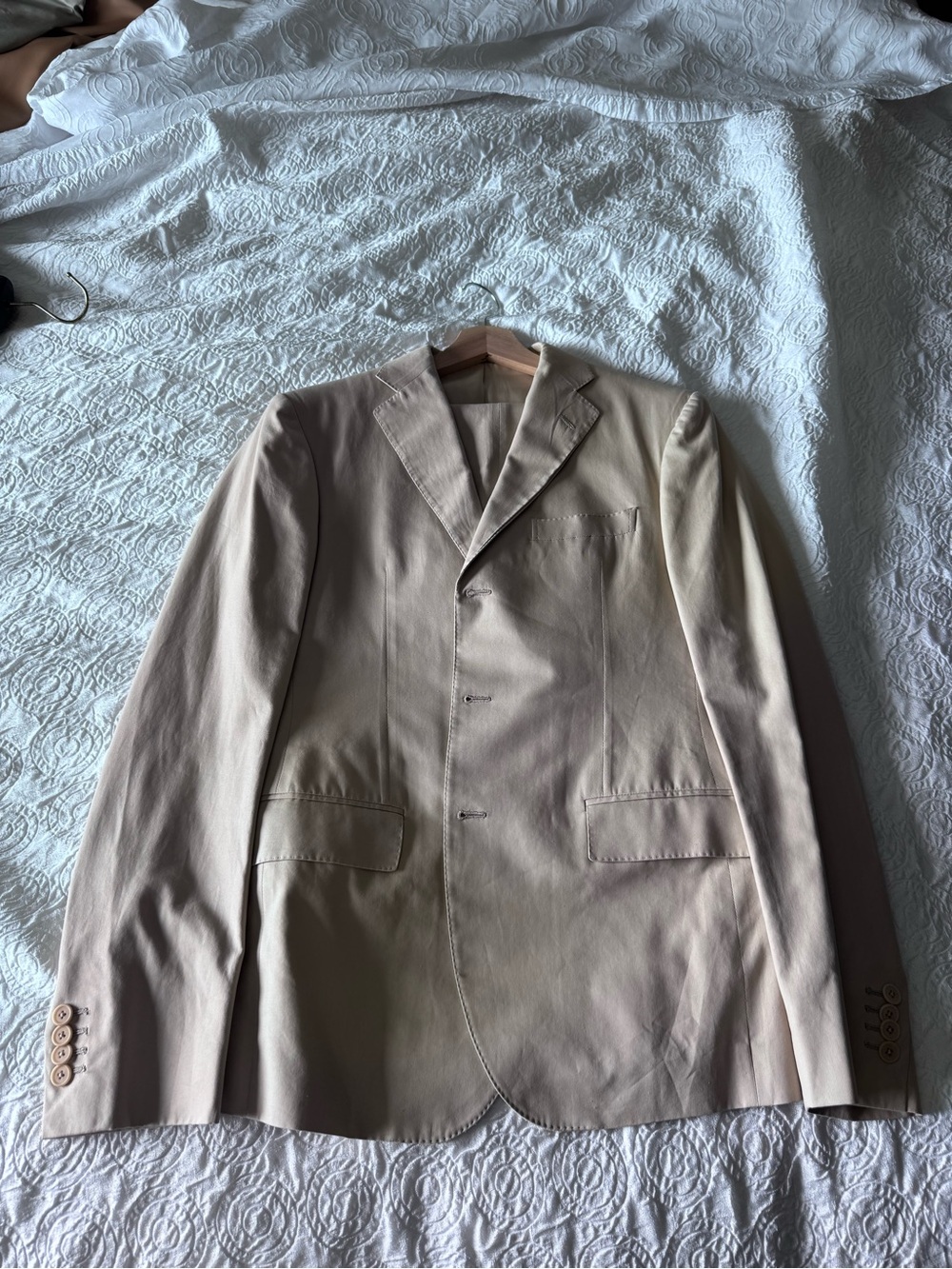 Bottega Veneta Light Beige Men's Suit